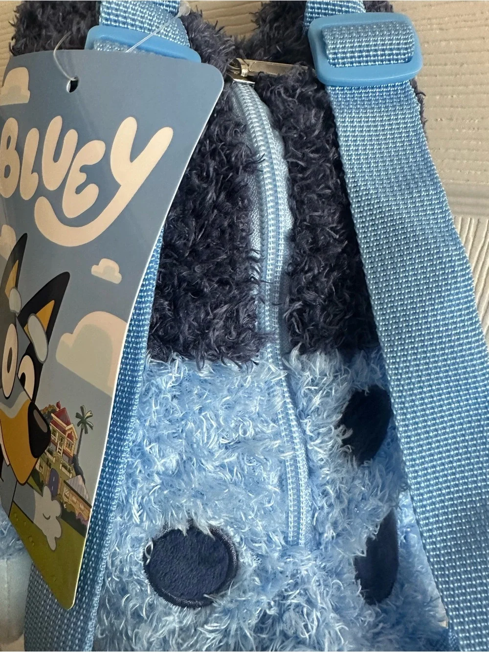 Bluey Plush Backpack 12.5” ajustable straps kids New